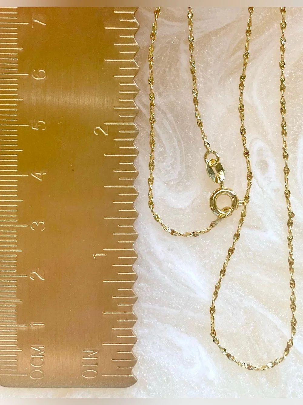 Gold Rope Chain Necklace - Yellow Gold
